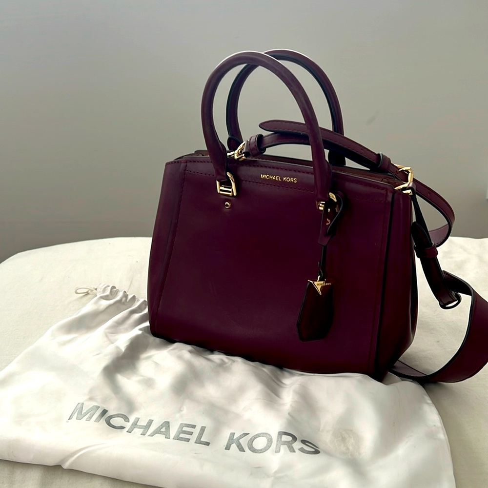 Michael Kors maroon crossbody